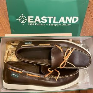 Eastland Yarmouth 1955 boat shoes — Oak